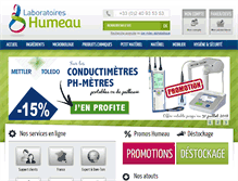 Tablet Screenshot of humeau.com